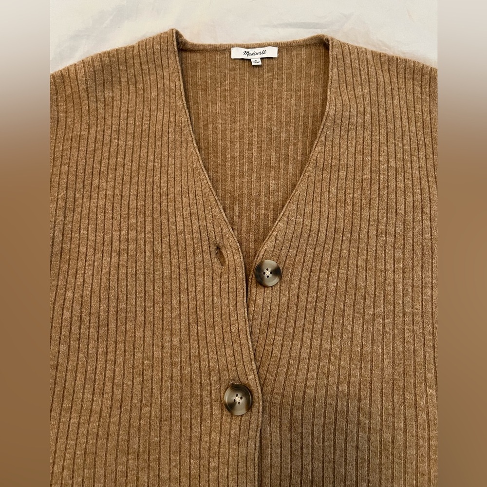 Madewell wool blend v-neck cardigan